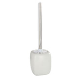 Toilet Brush with holder, White